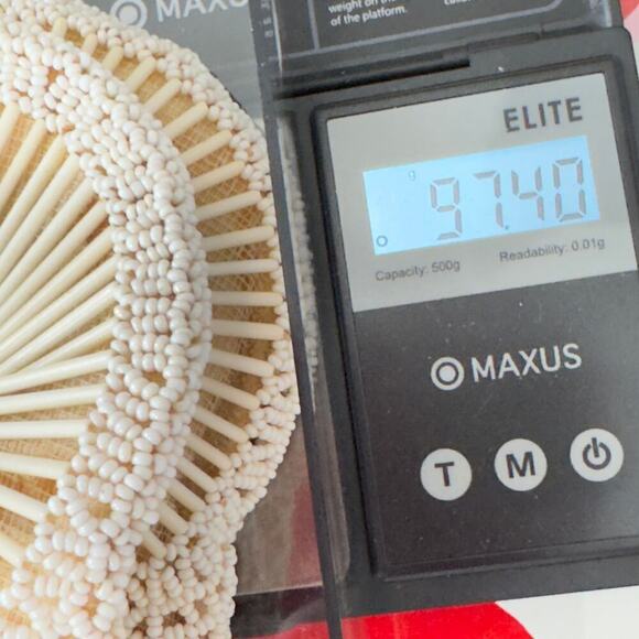 Antique 1930’s Flapper Handstrap Czech White Beaded Evening Purse Vintage Bag - Picture 4 of 16